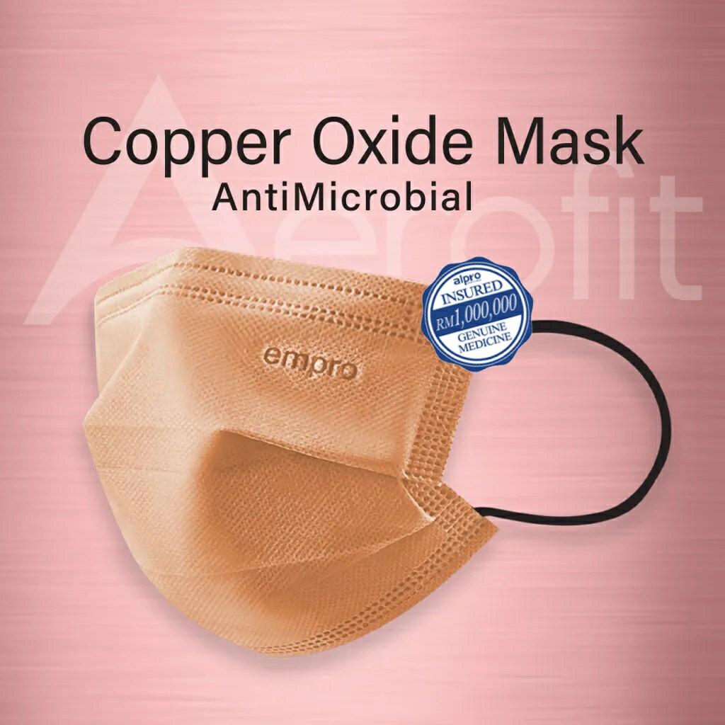 2 box EMPRO COPPER OXIDE MASK [ Anti Microbial ] V SERIES (50pcs/box