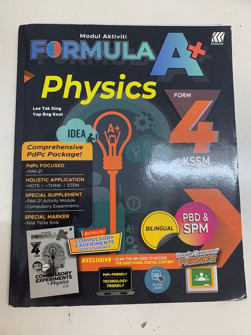 Formula A Physics Form 4 Fizik Tingkatan 4 Kssm Spm Hobbies Toys Books Magazines Textbooks On Carousell