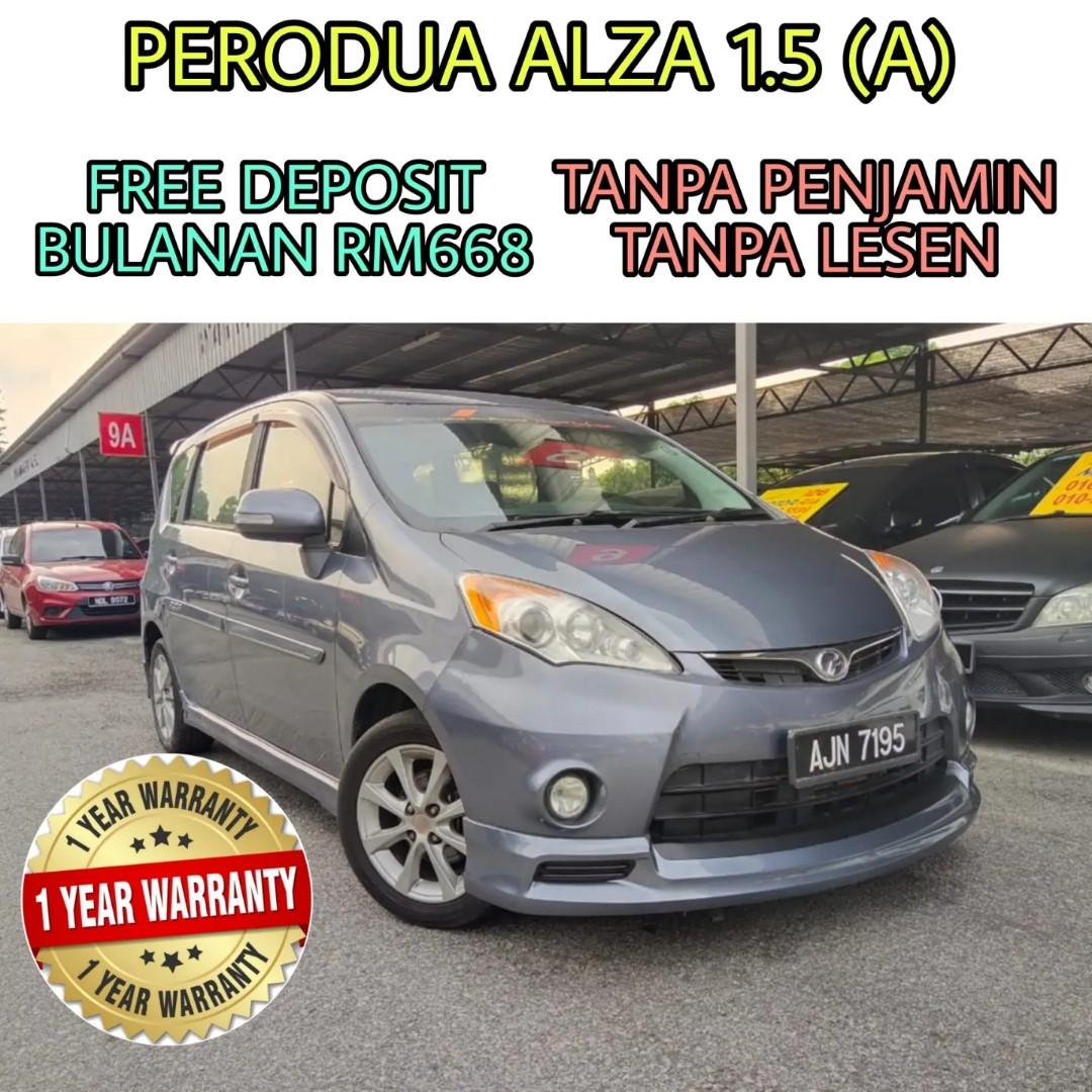 Free Deposit Perodua Alza 1 5 Auto Cars Cars For Sale On Carousell