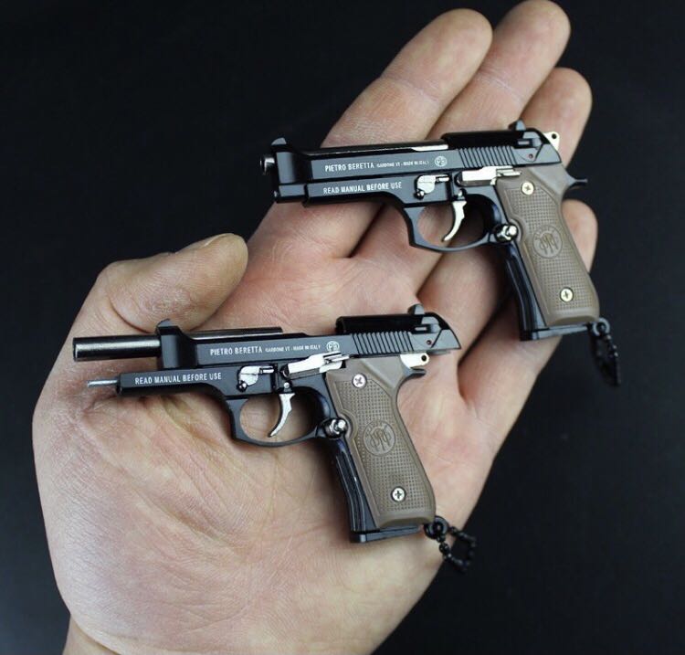 FULL METAL MINI TOY GUN PISTOL KEYCHAIN M92F BERETTA 92F on Carousell