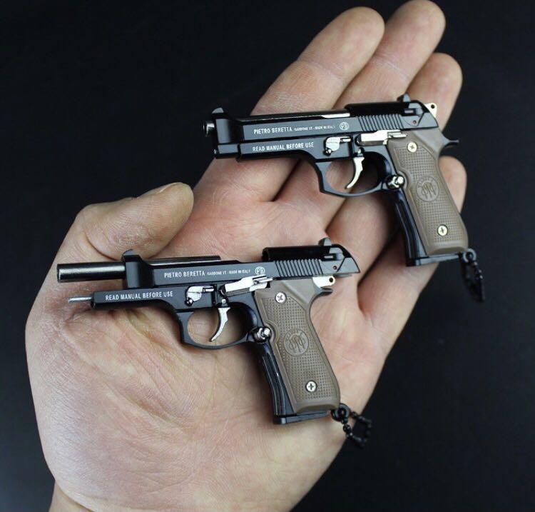 Full Metal Mini Toy Gun Pistol Keychain M92f Beretta 92f On Carousell