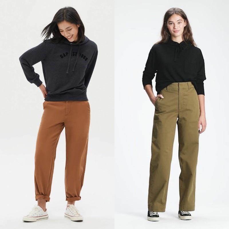GAP high rise wide leg chinos - Brown 