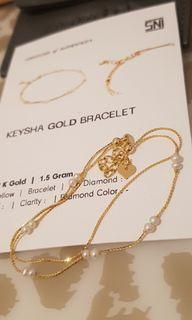 Gelang emas keysha gold bracelet aurum lab