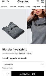 Glossier Grey Sweatshirt
