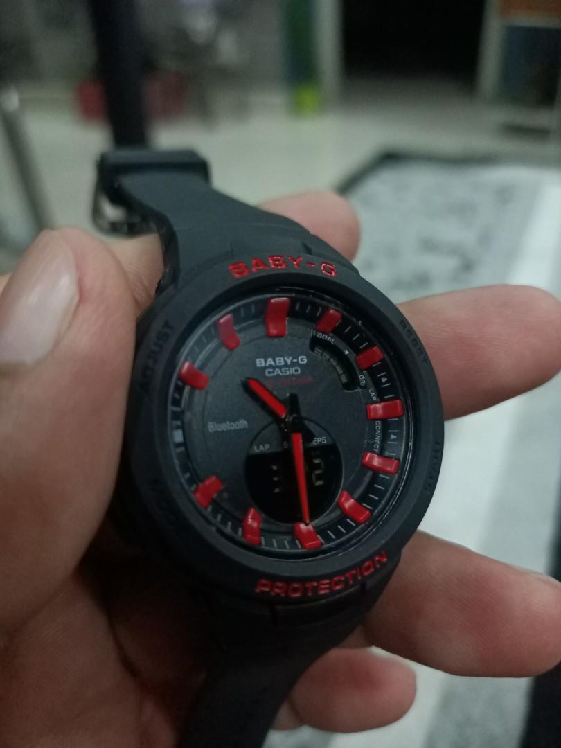 Baby g red outlet and black