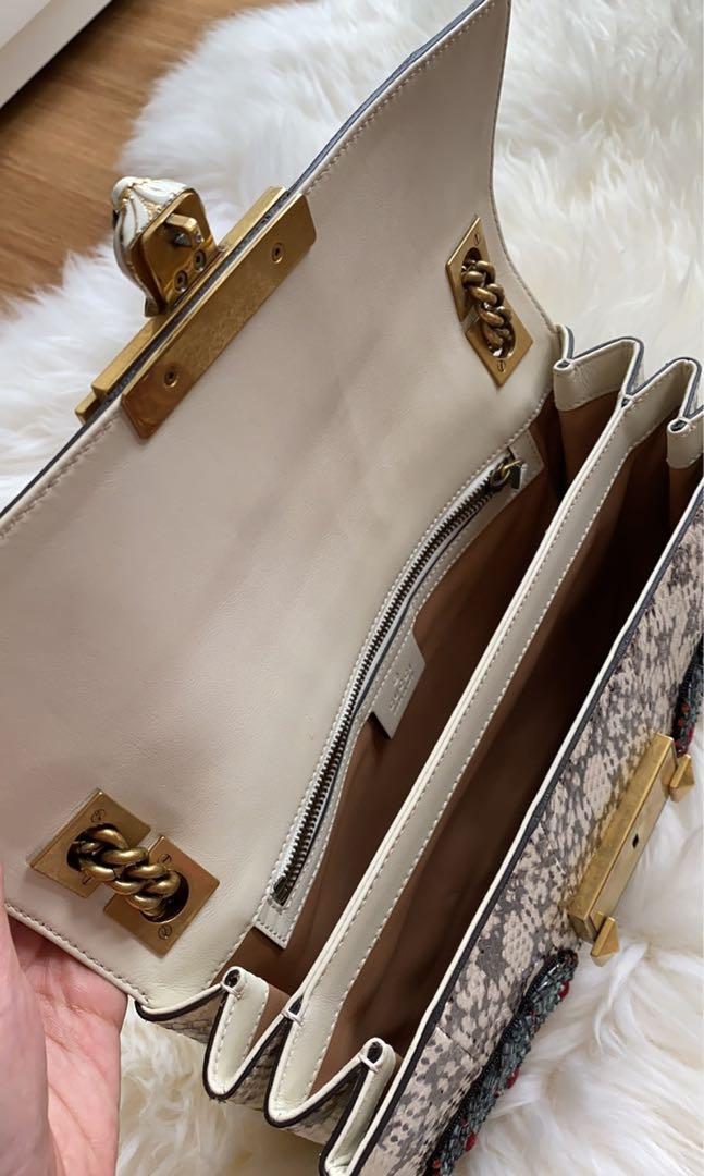 Gucci White Snakeskin Limited Edition Bag