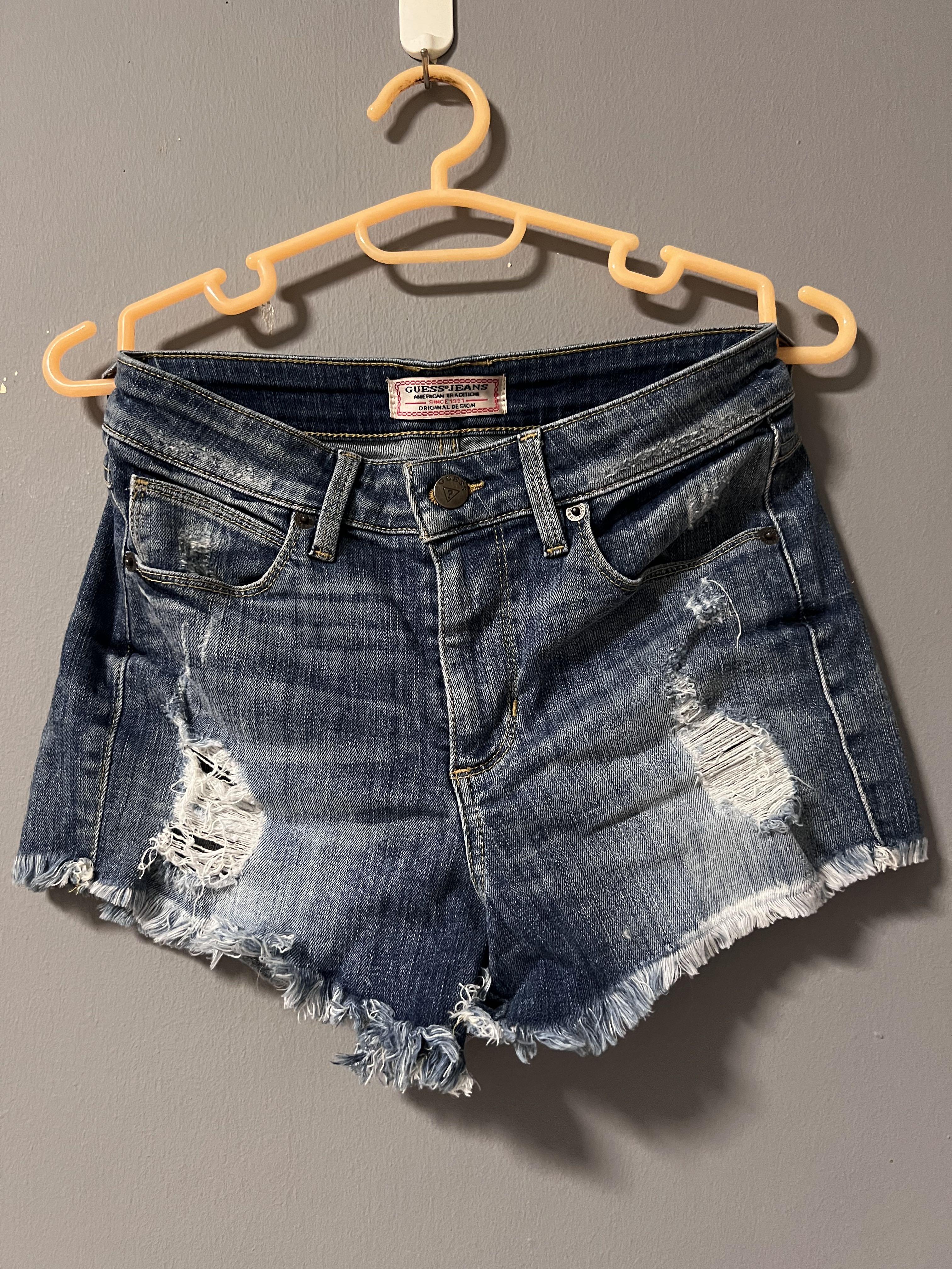 Guess ripped shorts shop