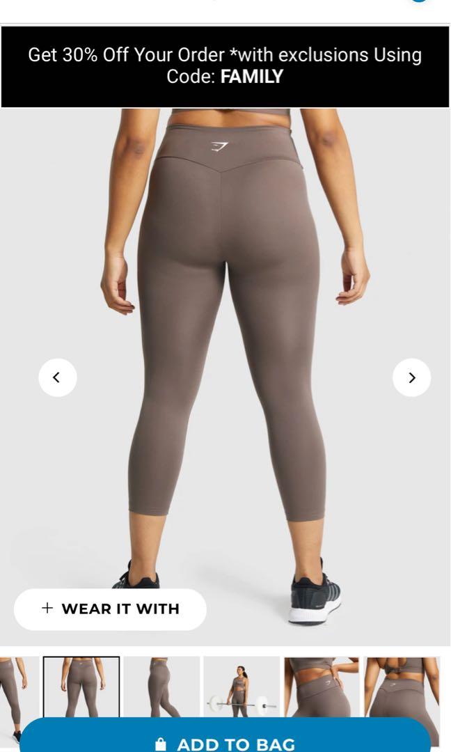 GYMSHARK 7/8 Training Leggings, Women's Fashion, Activewear on Carousell