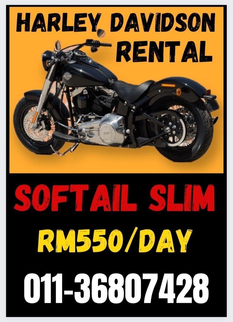 HARLEY DAVIDSON FOR RENT, Motorbikes on Carousell