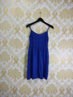 H&M blue midi dress