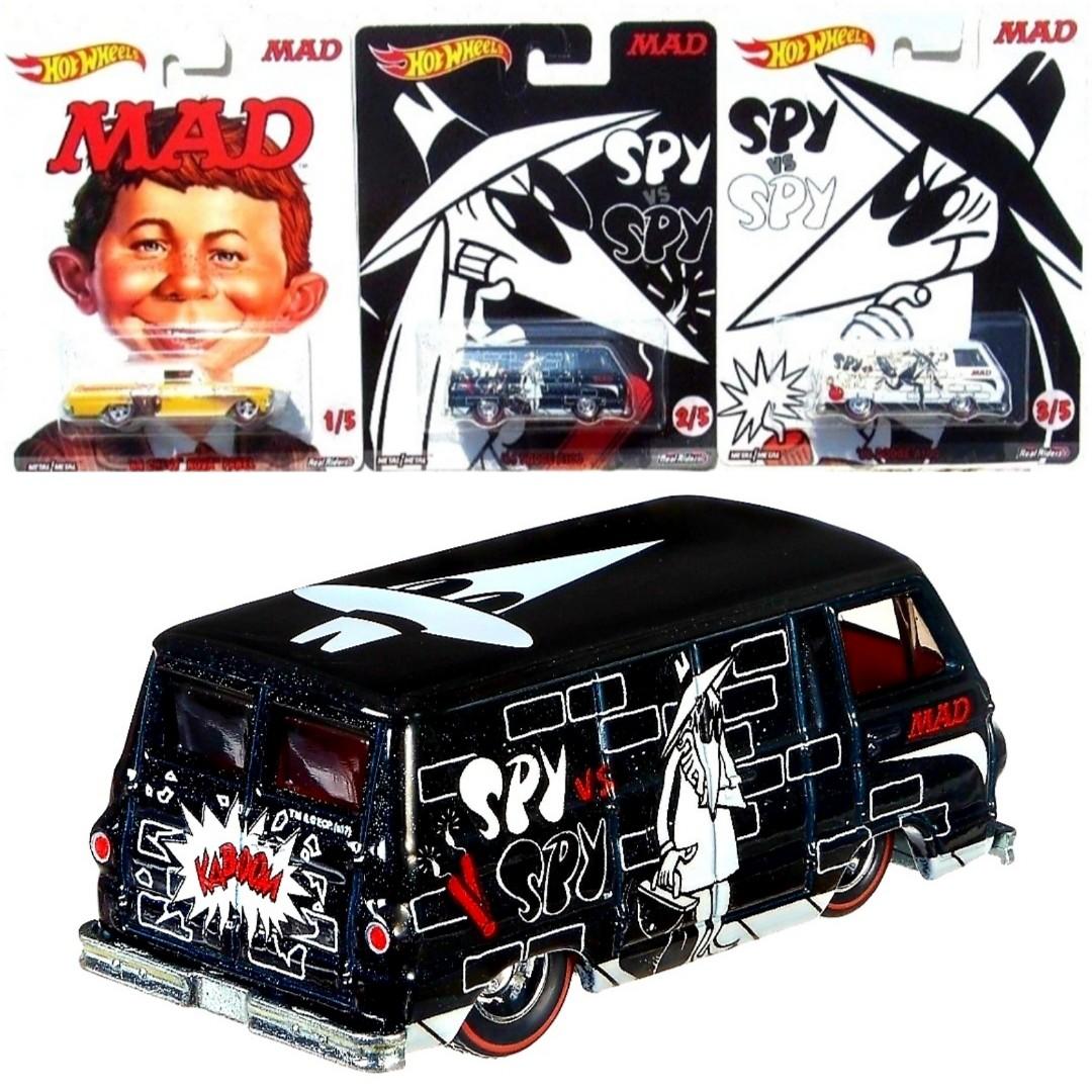 Mad Wheels Hot Magazine MAD Pop Culture Wheels, 全5台セット