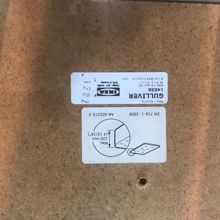 IKEA GULLIVER Baby Cot White Colour / IKEA GULLIVER Katil Bayi Warna