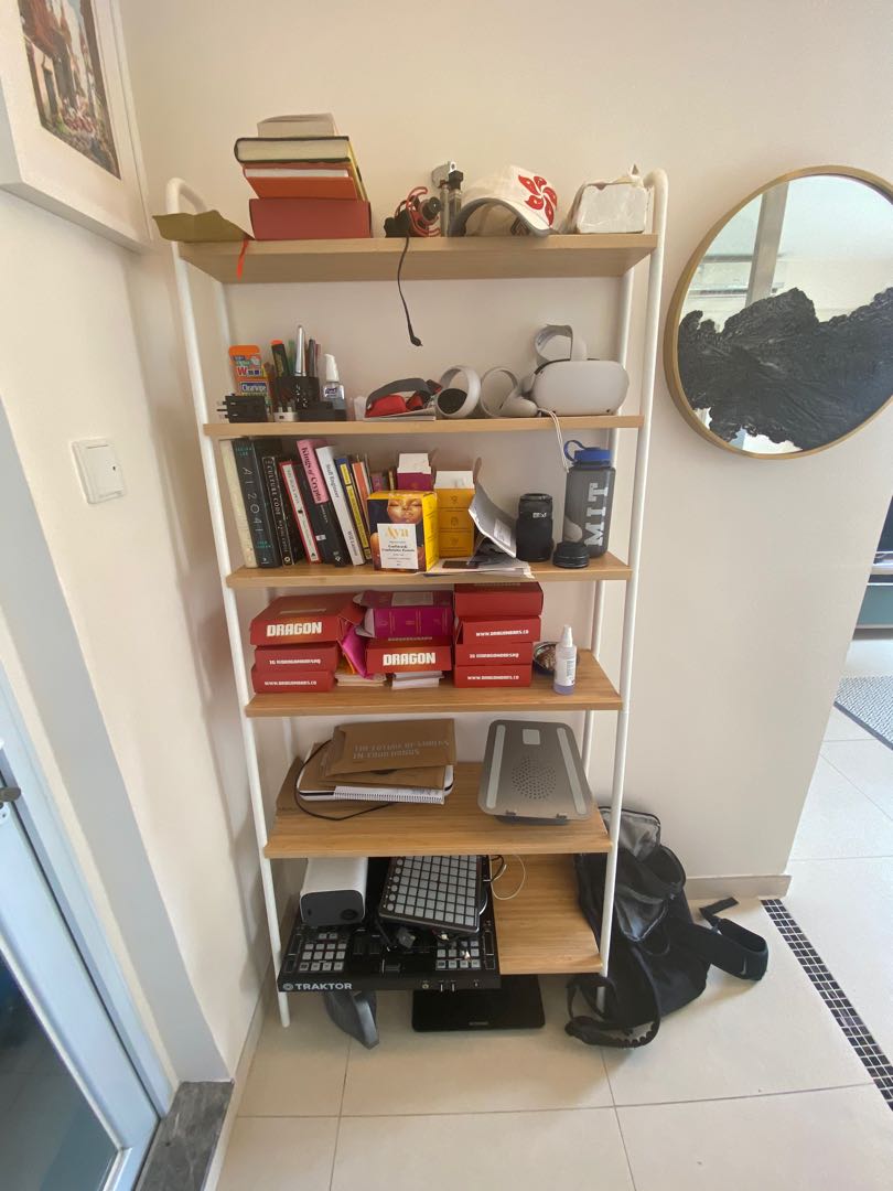 IKEA white Wooden Bookshelf, 傢俬＆家居, 傢俬, 書櫃、櫃子及架 Carousell
