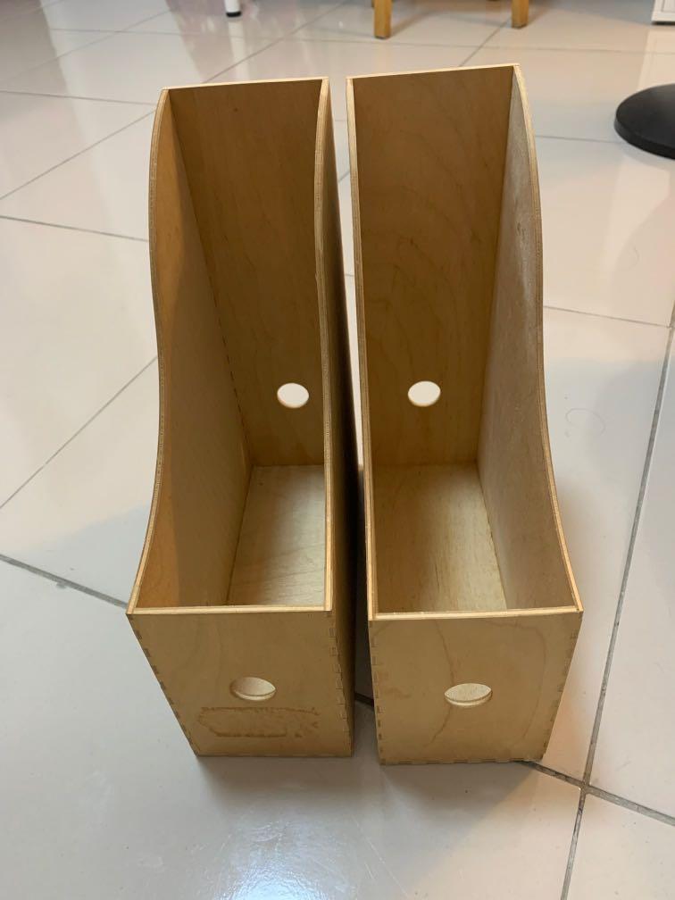Ikea Wooden magazine holder, Furniture & Home Living, Home Improvement ...