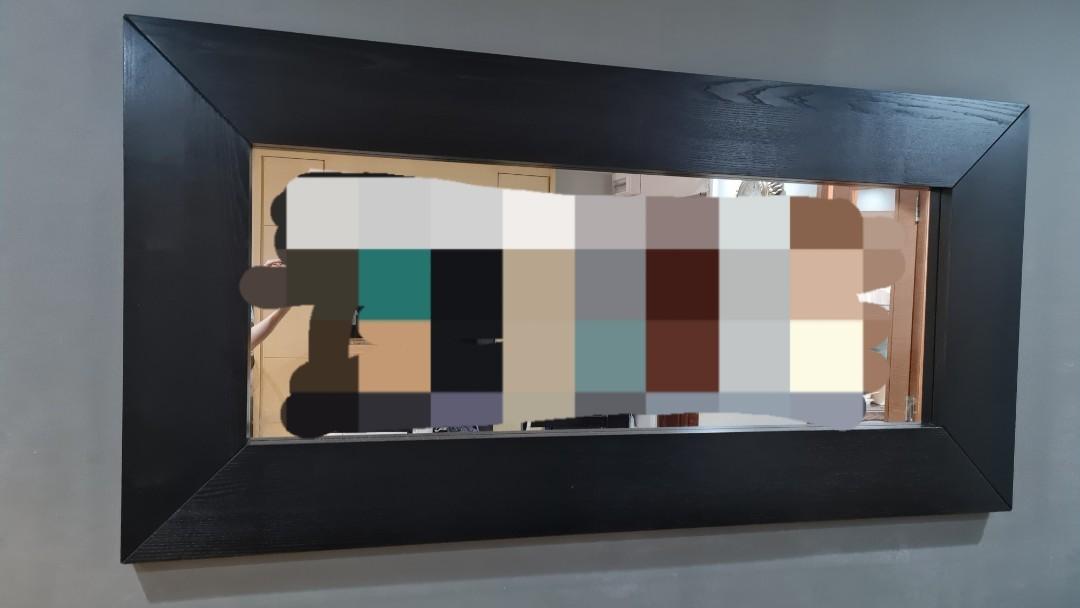 Ikea wooden wall mirror, Furniture & Home Living, Home Decor, Mirrors