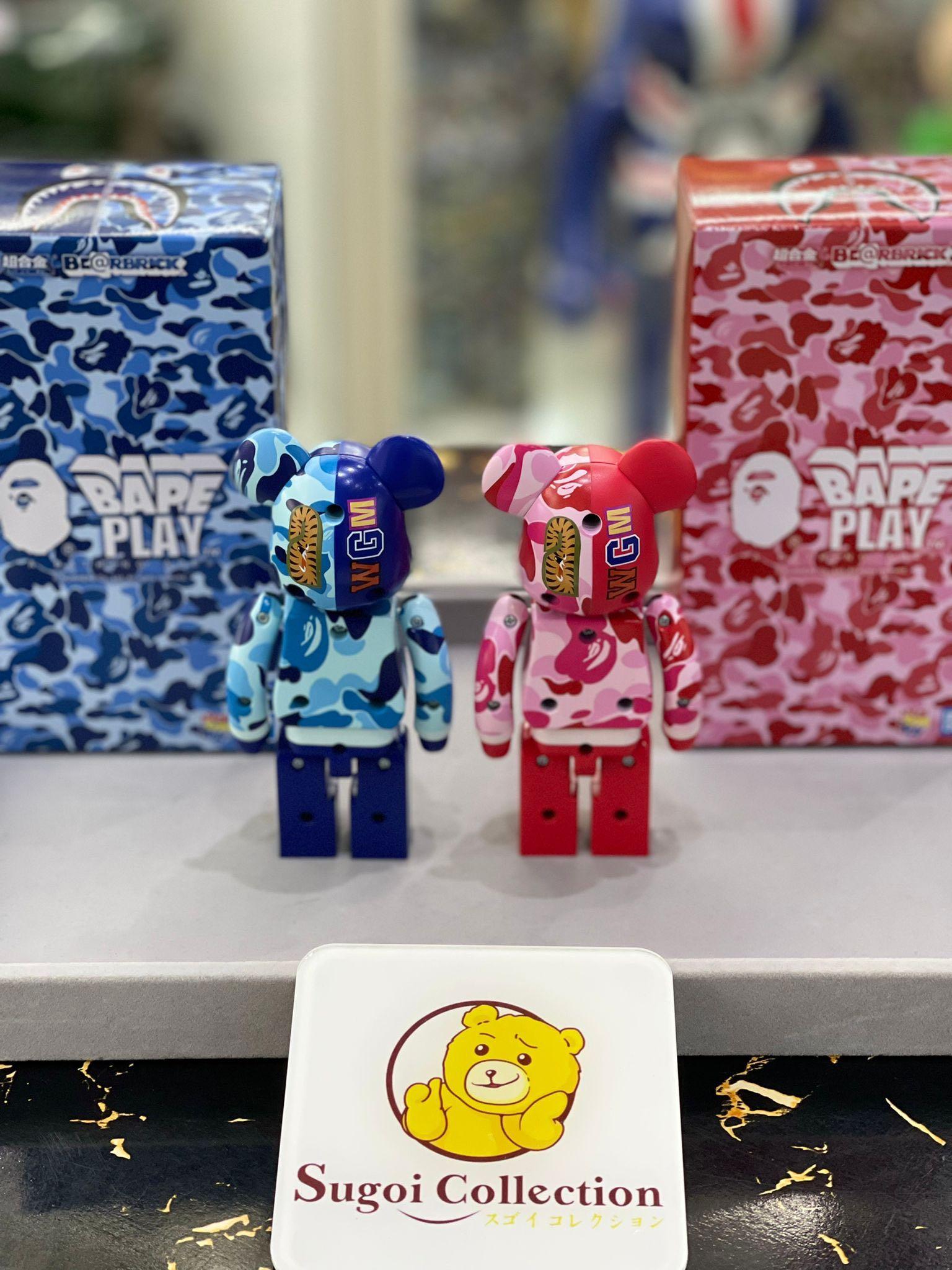In Stock] BE@RBRICK x Bandai Chogokin x Bape (R) ABC Camo Shatk 