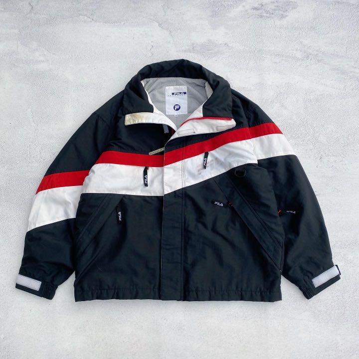 Jaket Vintage Fila Snowboard Fesyen Pria Pakaian Baju Luaran