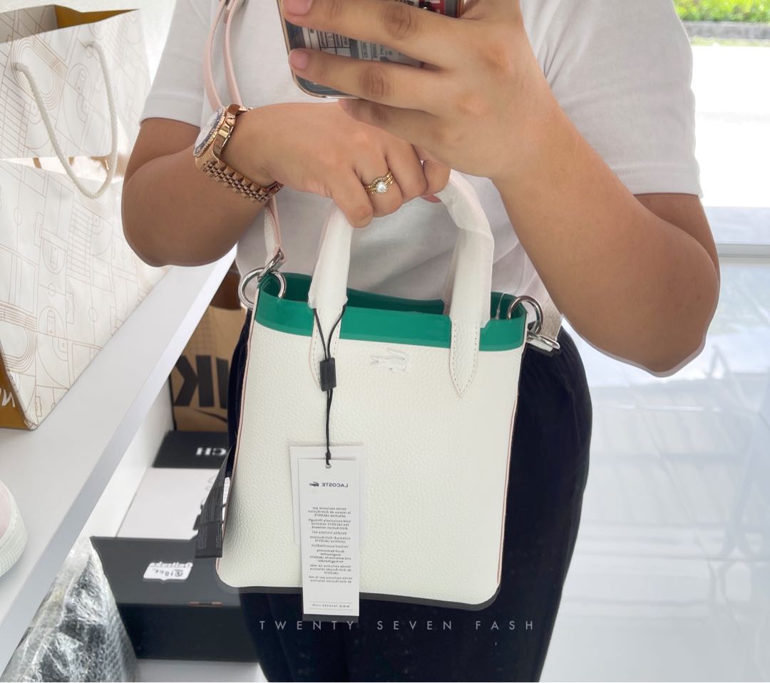 Lacoste anna vertical shopping bag on sale