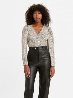 BNWT Levi’s Levis Teegan Speckled Mutton Sleeve Blouse