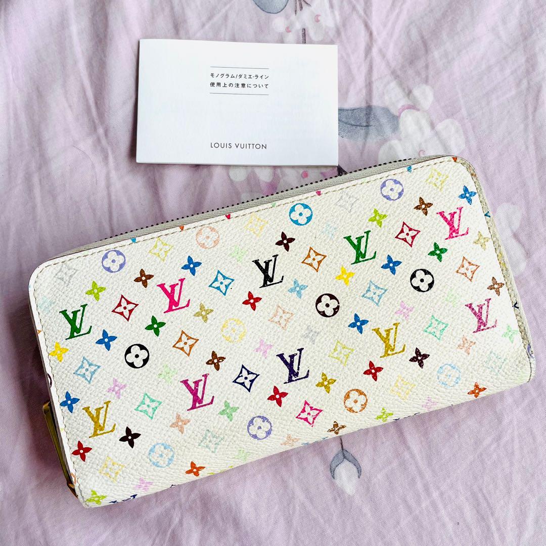 Authentic LV Monogram Multicolor White Zippy Coin Purse Wallet, Luxury, Bags  & Wallets on Carousell