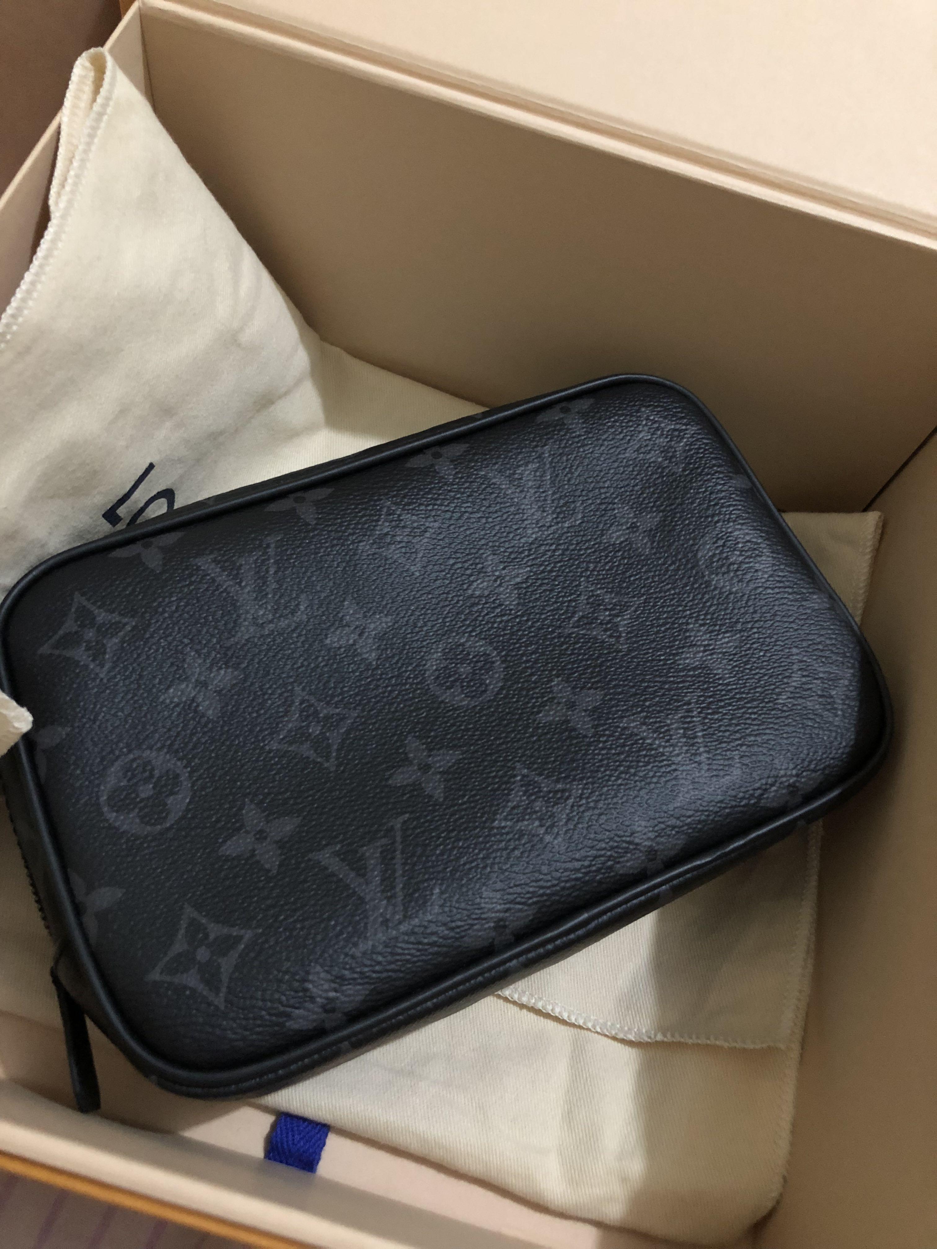 Louis Vuitton Toilet Pouch Pm Monogram Eclipse, Luxury, Bags & Wallets on  Carousell