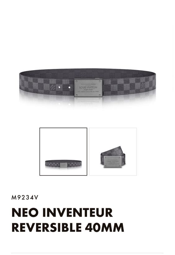 Louis Vuitton Reversible Neo Inventeur 40MM Belt Kit - Black Belts