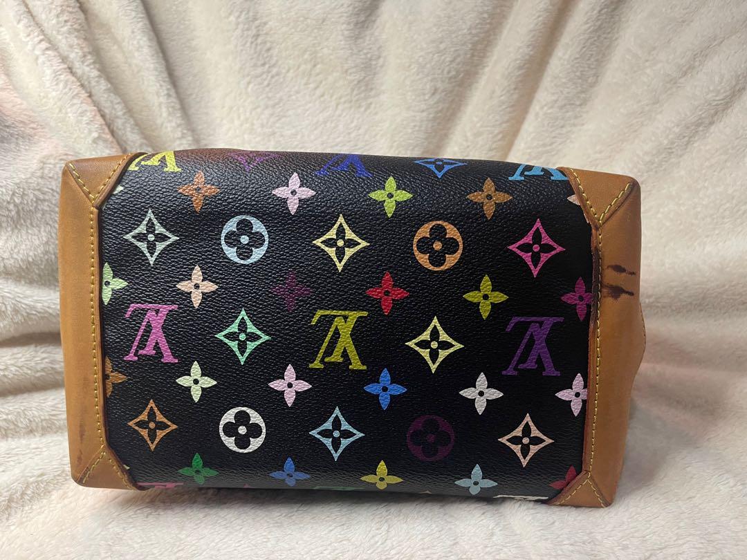 LV Takashi Murakami Black Multicolor Monogram Audra Handbag, Luxury, Bags &  Wallets on Carousell