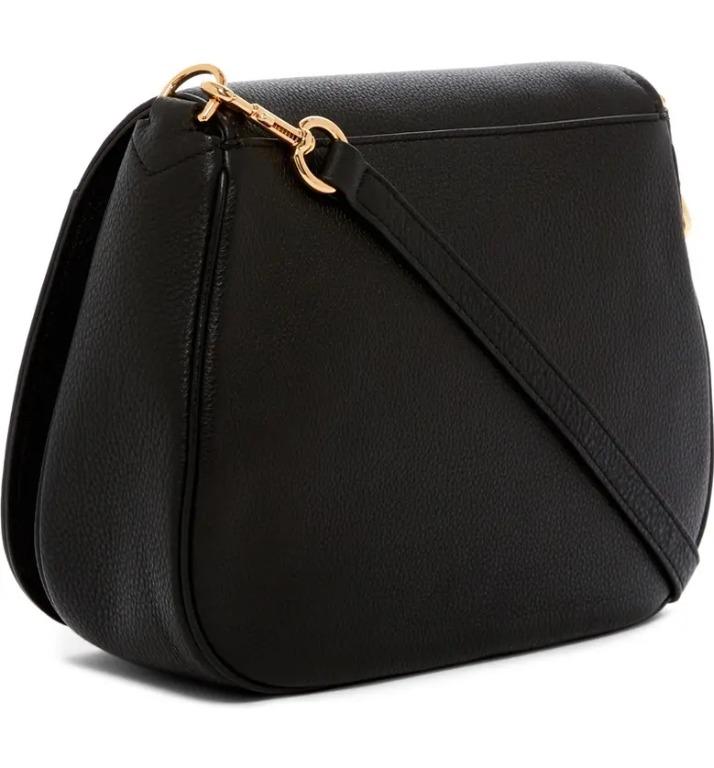 MARC JACOBS Empire City Messenger Leather Crossbody Bag In Black