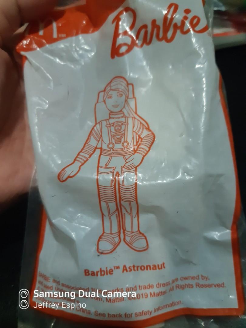 McDonalds Barbie Astronaut sealed (Category: Kids Toys) located in Quezon City. Submitted by jeffreyespino (Listing ID 1150602097, Image 2). Description: Original We accept cash, GCash 09152688298, Paymaya 09989968742, BPI, BDO, LBC, Cebuana Lhuiler, MLhuiler and Palawan Express payments. For faster transaction sms us thru 09989968742 Deliver / pick up thru Grab, Lalamove, Borzo, Toktok etc. Shipping via JRS Express or LBC (delivery or shipping f