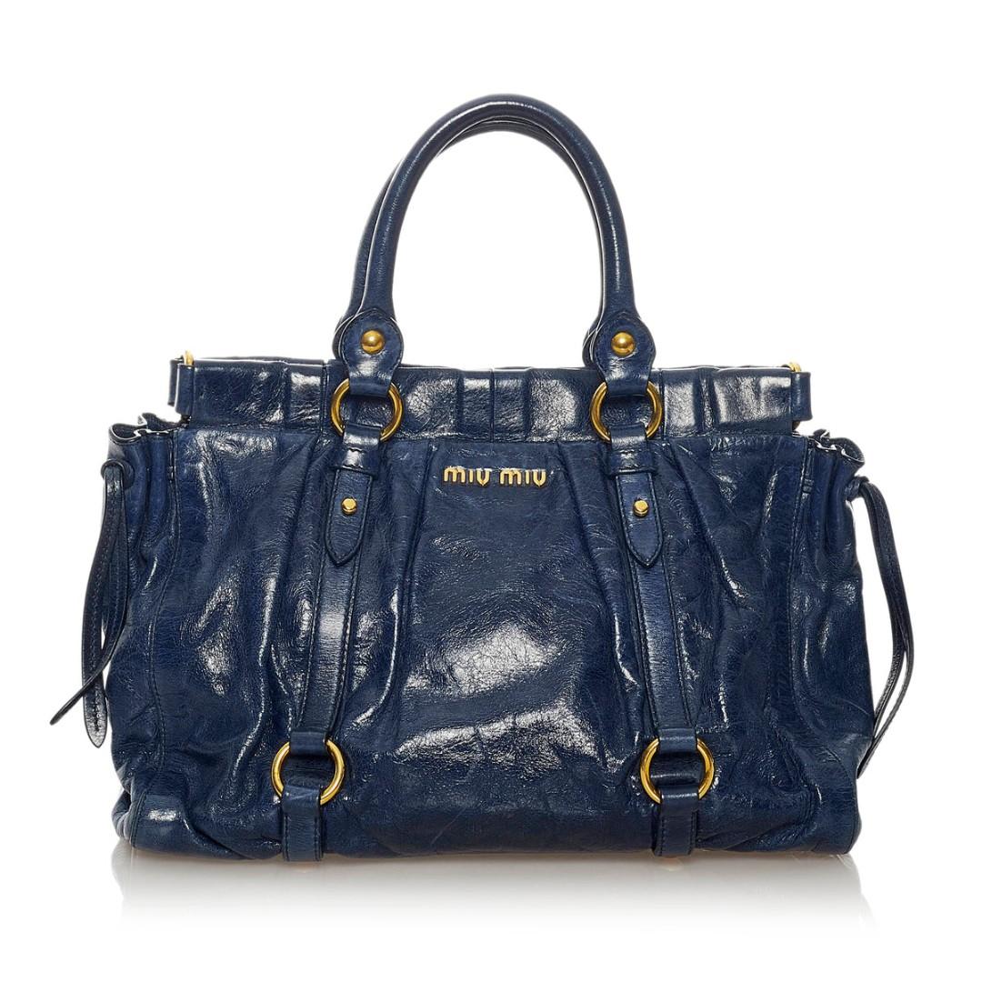 MIU MIU Vitello Lux Bow Bag, Women's Fashion, Bags & Wallets, Shoulder Bags  on Carousell
