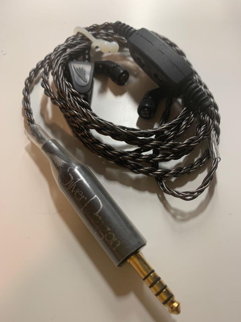 Moon Audio Silver Dragon IEM V2 cable for JH 4-pin, 音響器材, 耳機