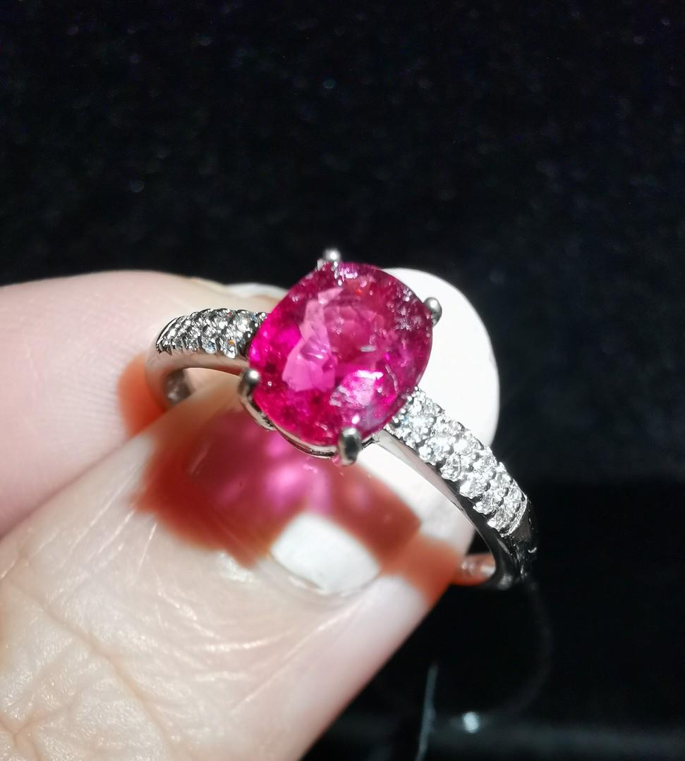 Red tourmaline ring new arrivals