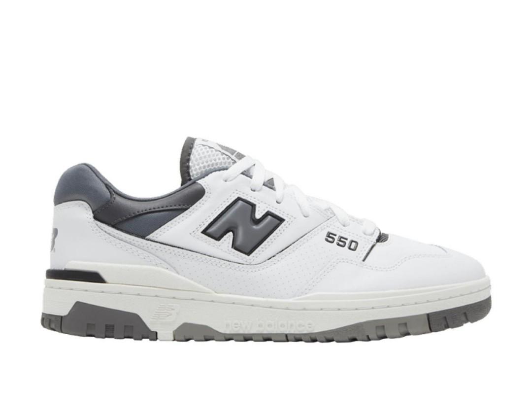 New balance 550 grey white (us7-12), Men's Fashion, Footwear, Sneakers on