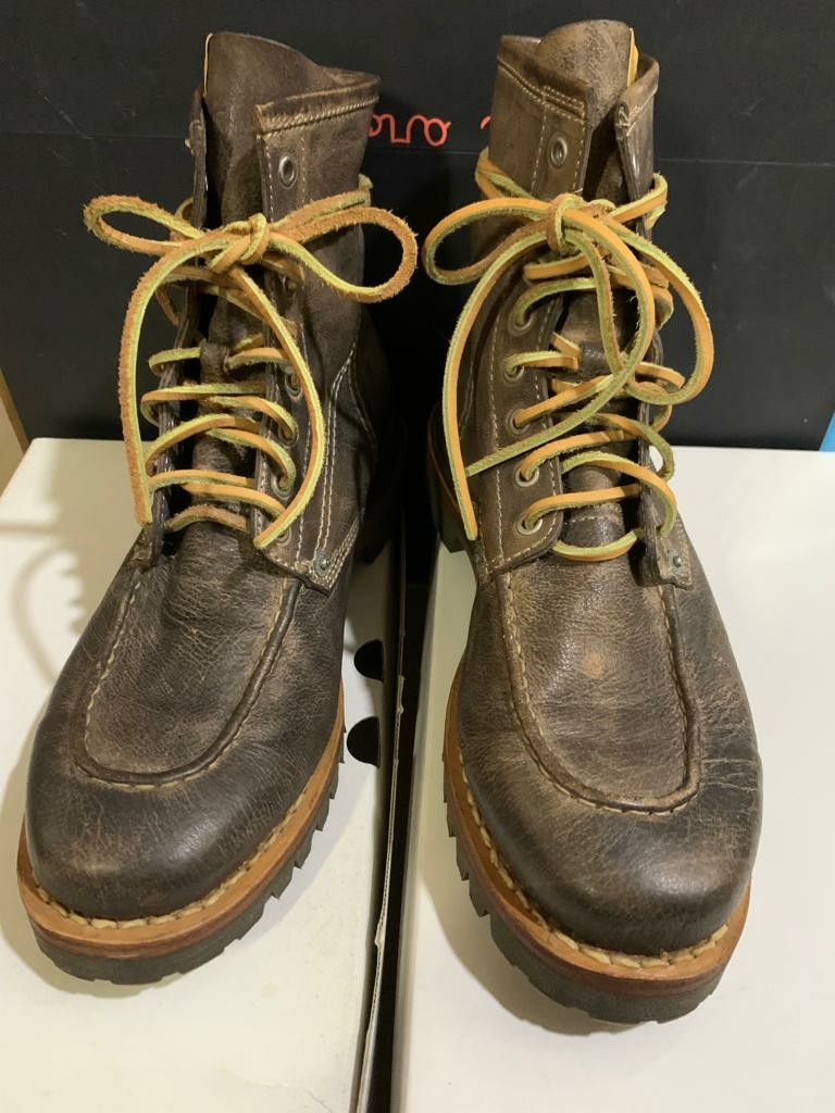 New Hiroki Nakamura Visvim Vanguard Goodyear Vibram Leather Boots 