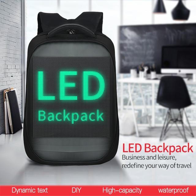 Fashion wifi version smart led dynamic backpack new arrivals