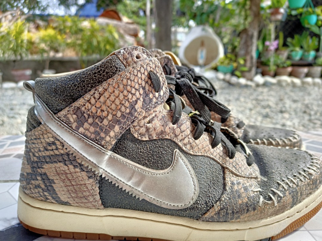 nike dunk high cmft snakeskin