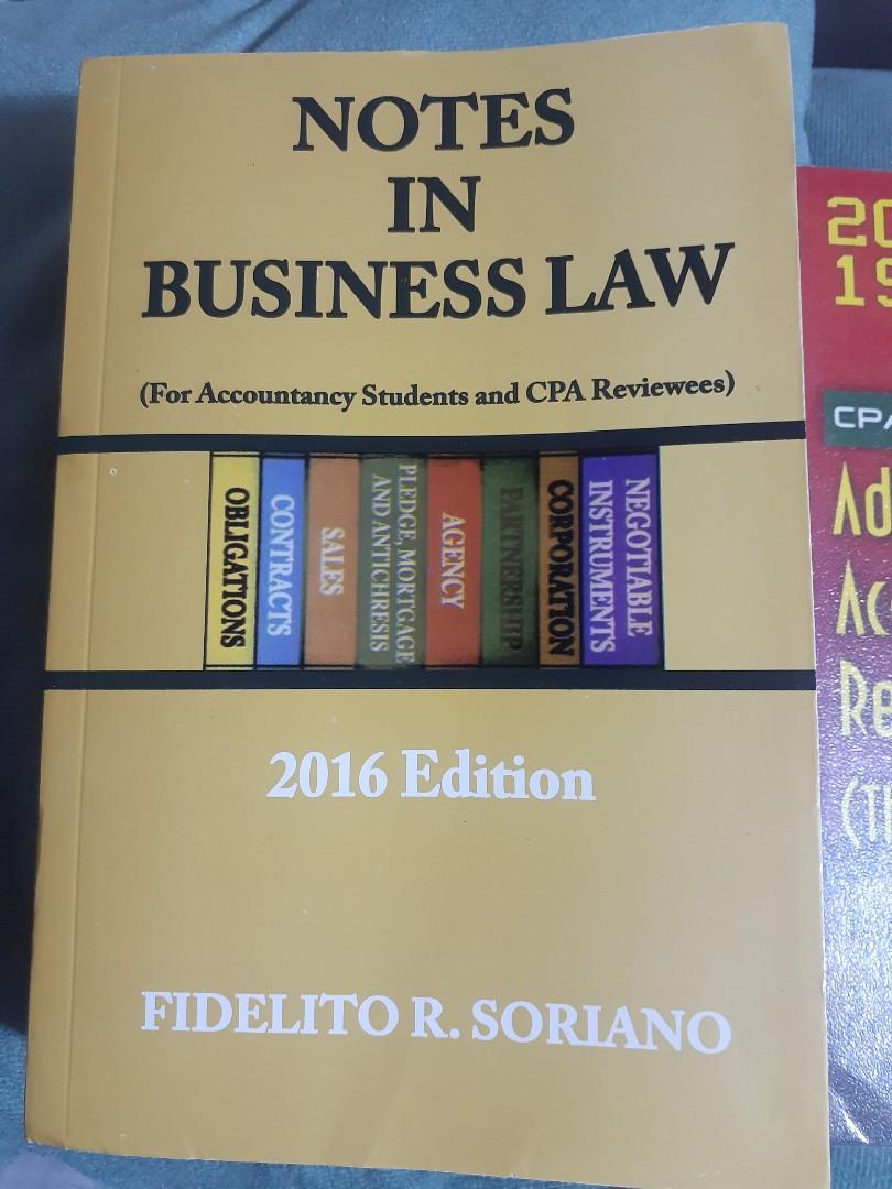 Pdfcoffee - notes in business law - Notes In Business Law By Fidelito  Soriano Pdf Notes In Business - Studocu