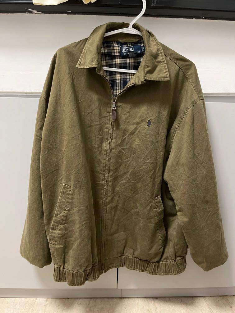 Olive green ralph lauren work jacket, Men's Fashion, Coats, Jackets and