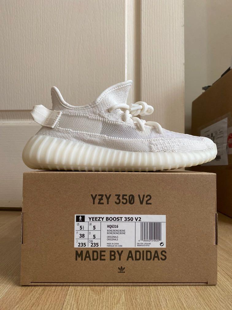 On Hand] Yeezy Boost 350 V2 Bone, Women's Fashion, Footwear, Sneakers on  Carousell