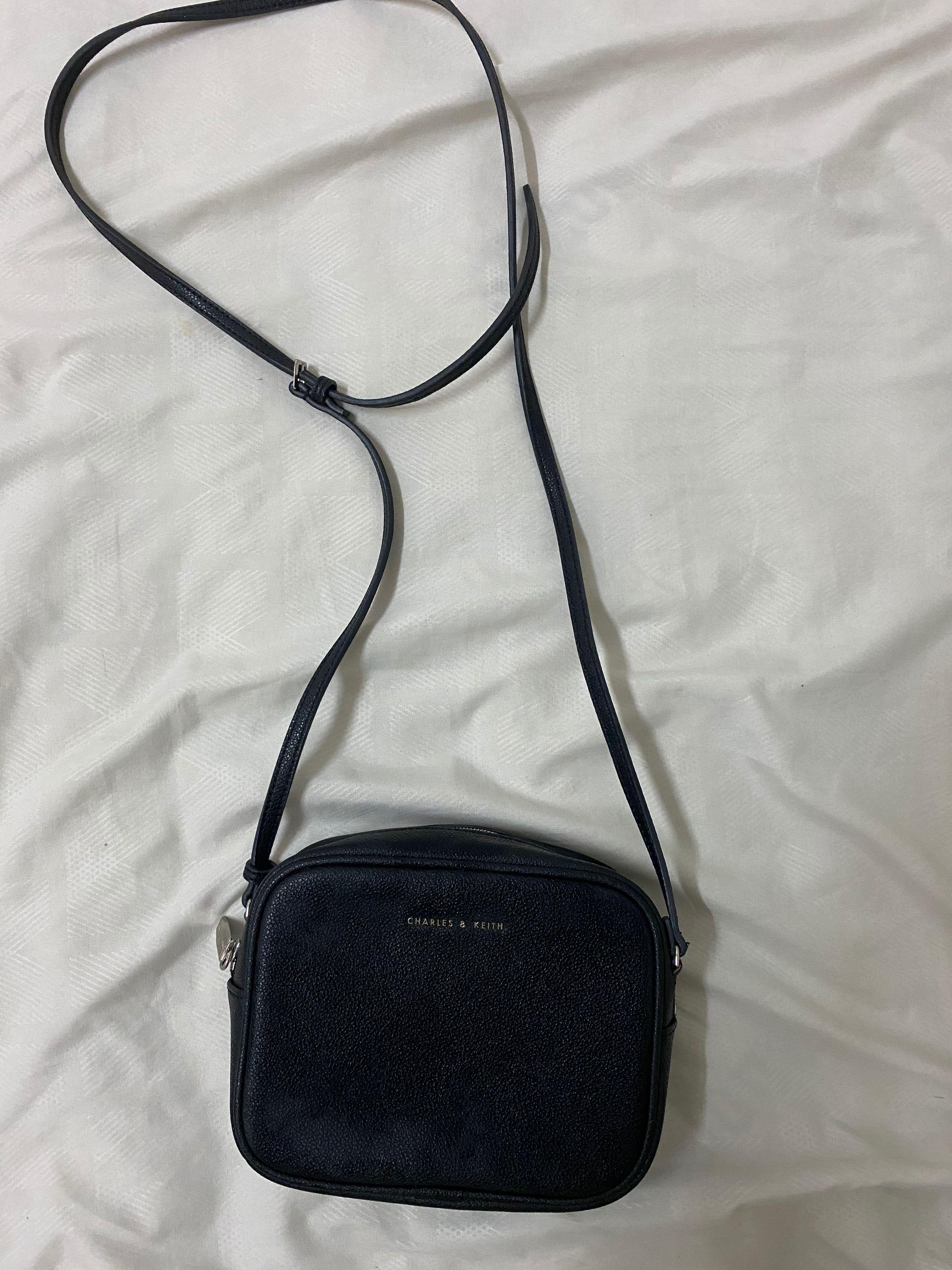 Original Charles and Keith Sling Camera Bag Black
