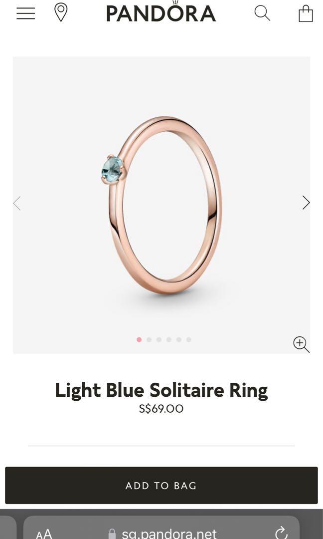 Pandora Solitaire Ring, Women's Fashion 