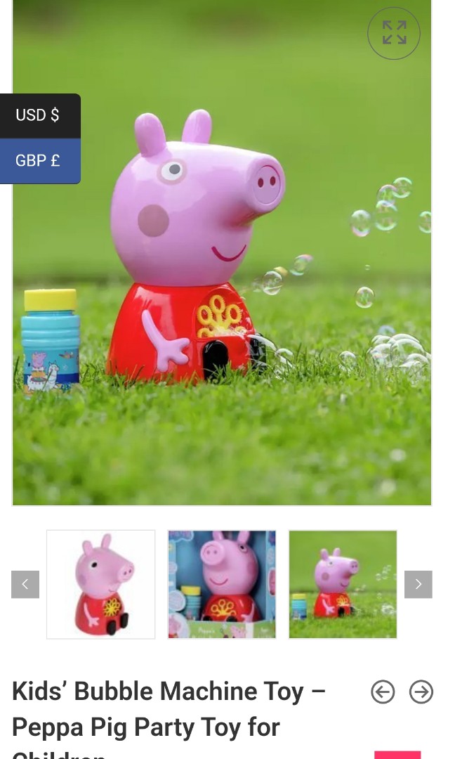 Peppa Pig bubble Machine
