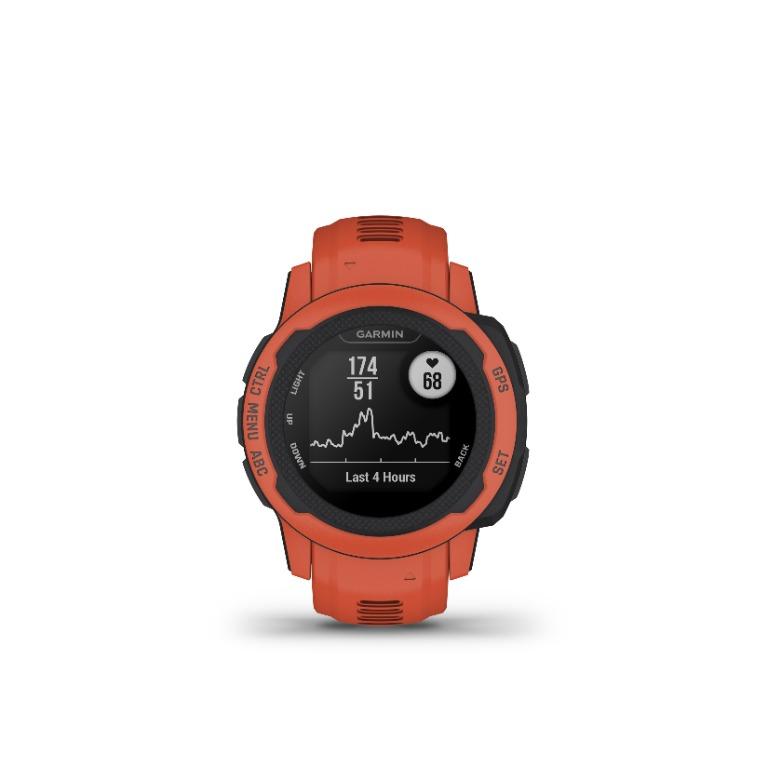 Garmin orange watch top