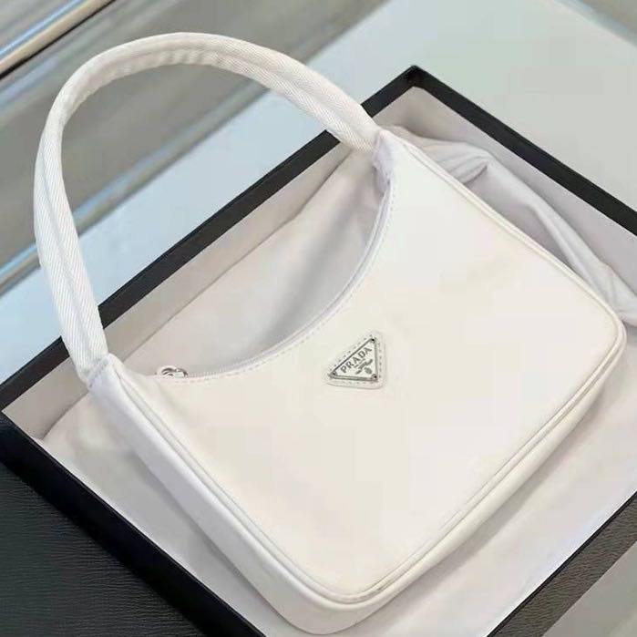 Prada hobo on sale white