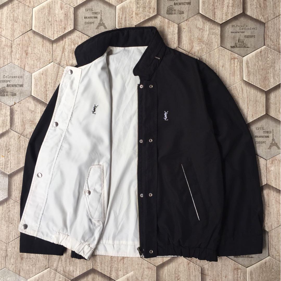 Reversible Jacket Ysl Fesyen Pria Pakaian Atasan di Carousell