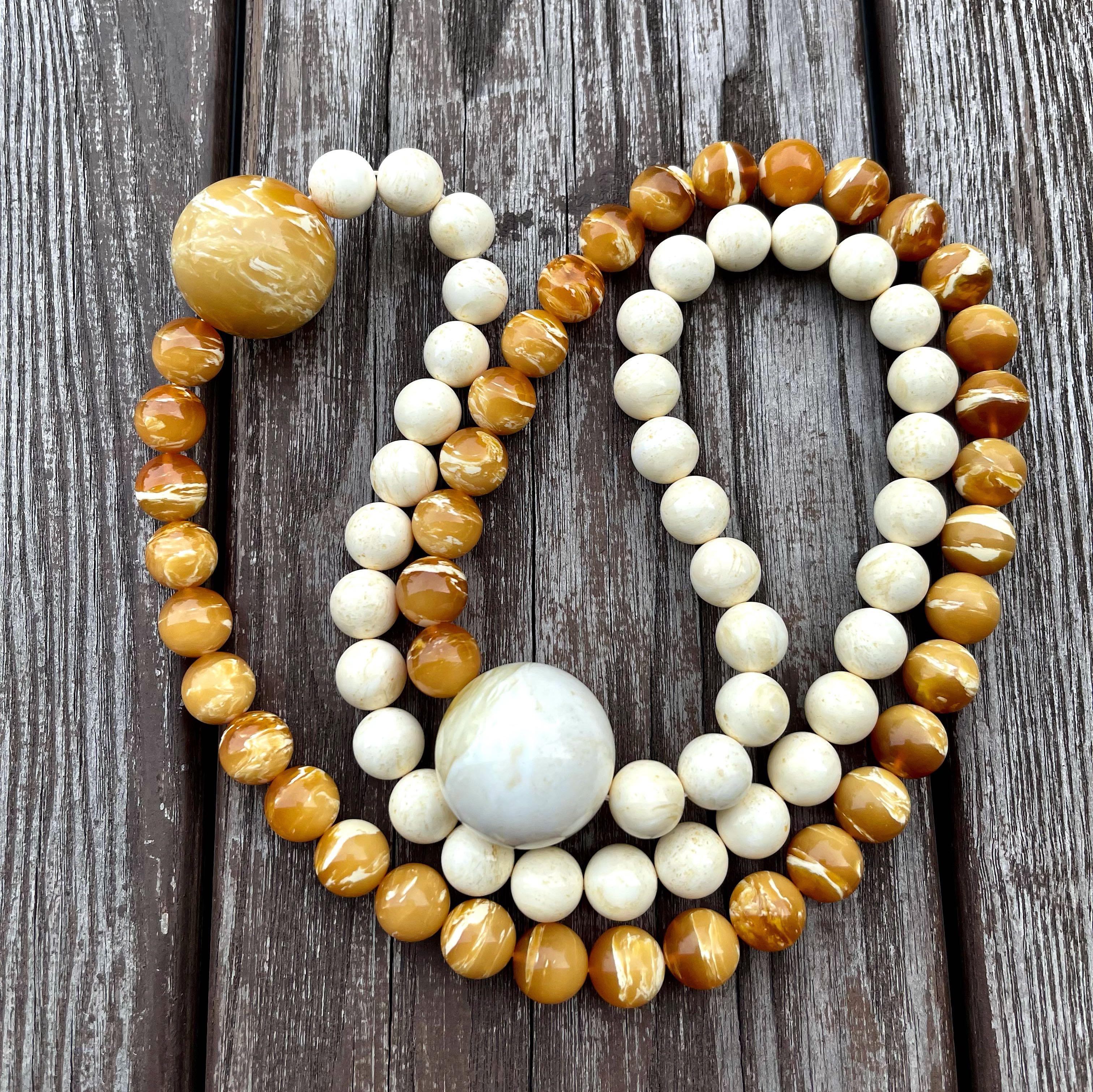 White best sale amber necklace