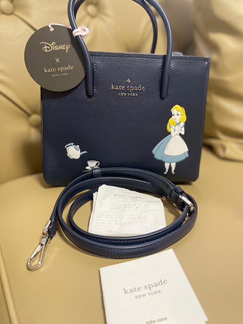 SALE 6️⃣2️⃣9️⃣9️⃣ disney x kate spade new york Alice in wonderland shopper  crossbody bag Guaranteed Authentic, Luxury, Bags & Wallets on Carousell