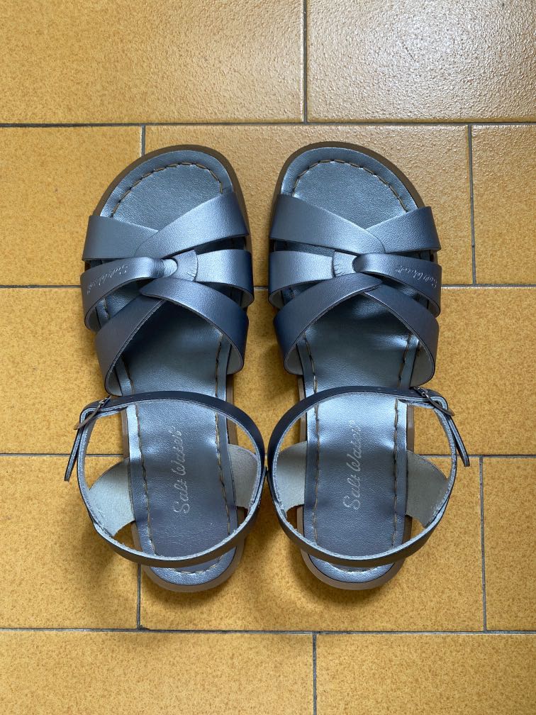 Saltwater discount sandals pewter