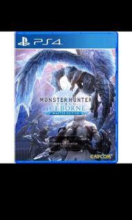 SELLING CHEAP!! GOOD  CONDITION PLAYSTATION 4 (PS4) MONSTER HUNTER WORLD - ICEBORNE MASTER EDITION GAME (REGN ALL VER) FOR JUST ONLY $28!!!  (NEW PRICE REVISED TODAY, 10 APR 22)!!! + FREE DELIVERY* TO YOUR DOORSTEPS!!