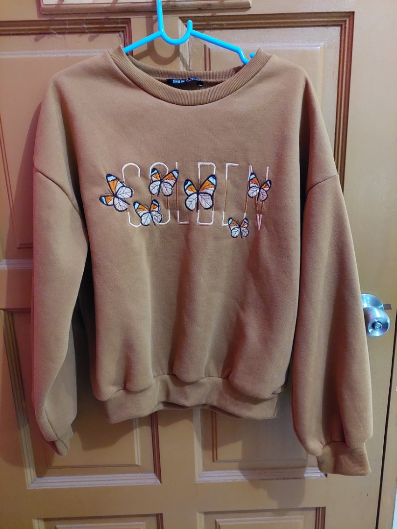 SHEIN sweatshirt brown, Women's Fashion, Tops on Carousell